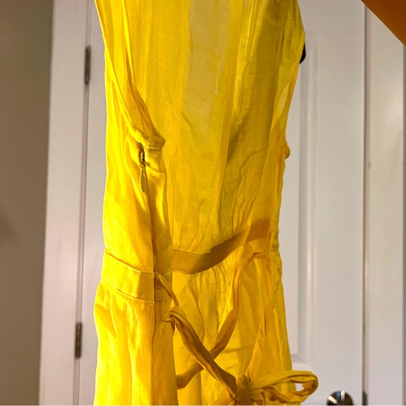 JCrew Linen Yellow Top - Picture 4 of 4